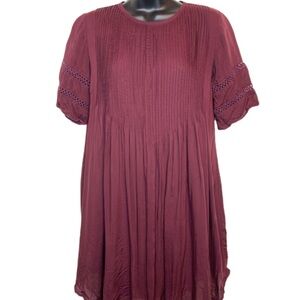Aritzia Wilfred Burgundy Mini Dress (XS)